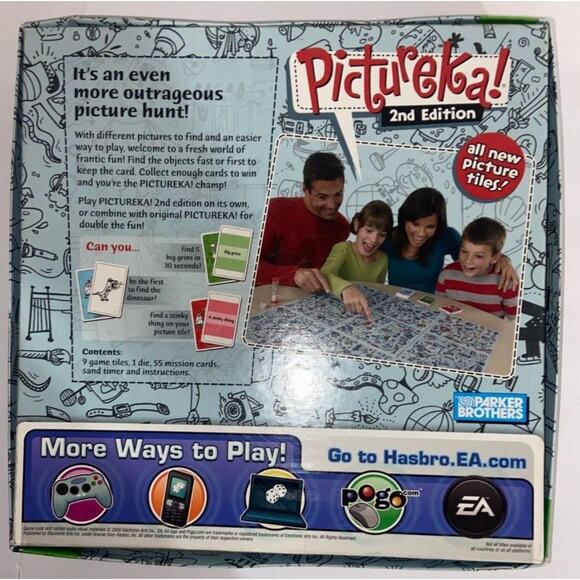 Pictureka 2nd Edition Family Board Game Ages 6+ Hasbro COMPLETE  See Pics - Picture 9 of 10